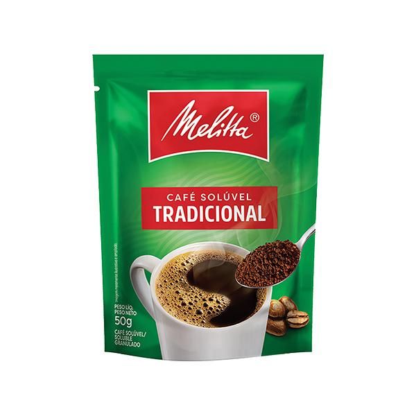 Café Solúvel Tradicional 50g Sachê 1 UN Melitta na