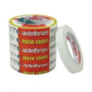 Fita Crepe Mask Branca 18mm x 50m 1UN - Adelbras